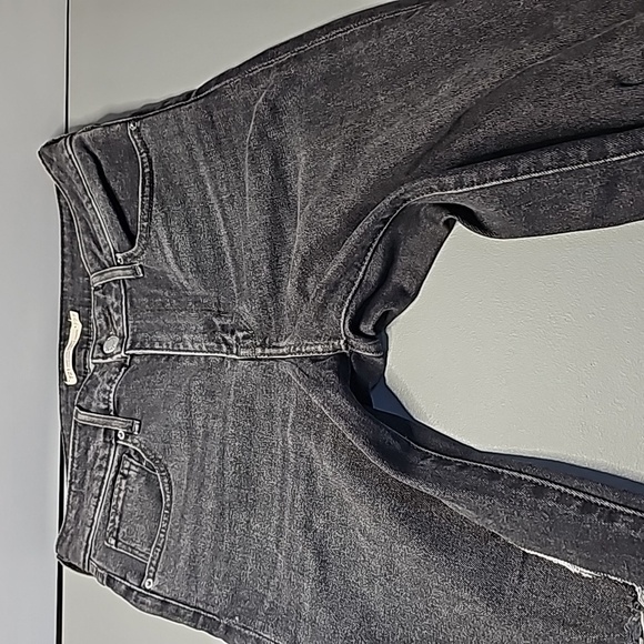 LEVI'S 721 faded black 27x32 distressed high rise skinny jeans - Picture 6 of 8